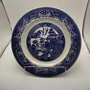 BLUE WILLOW WARE Royal China Dinner Plate 10" Lot Of‎ 2 Plates Vintage Ironstone